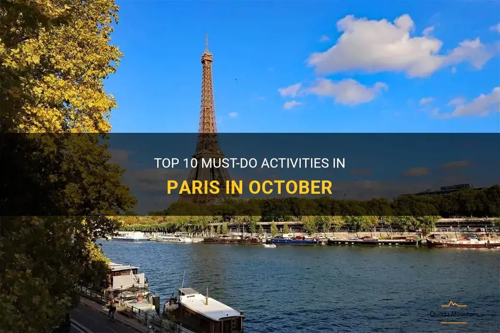 things to do in paris in october