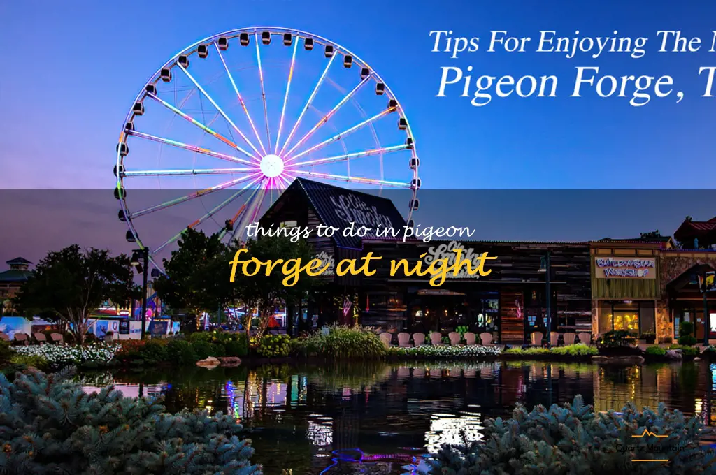 things to do in pigeon forge at night