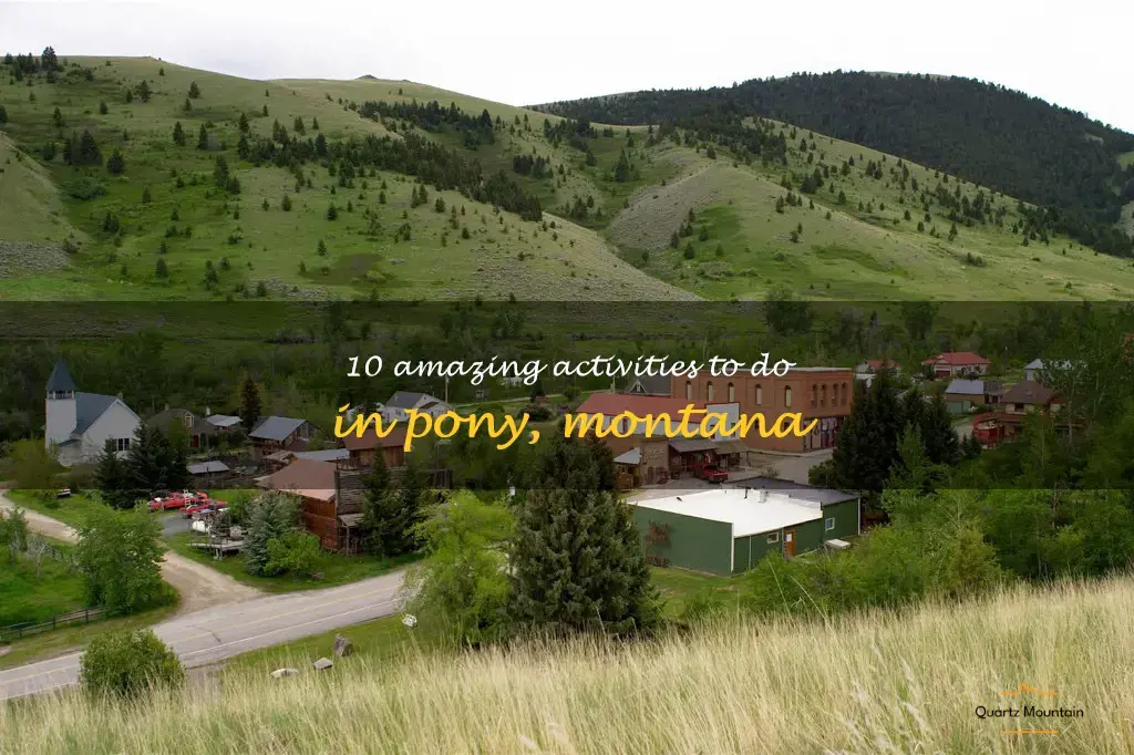 things to do in pony montana