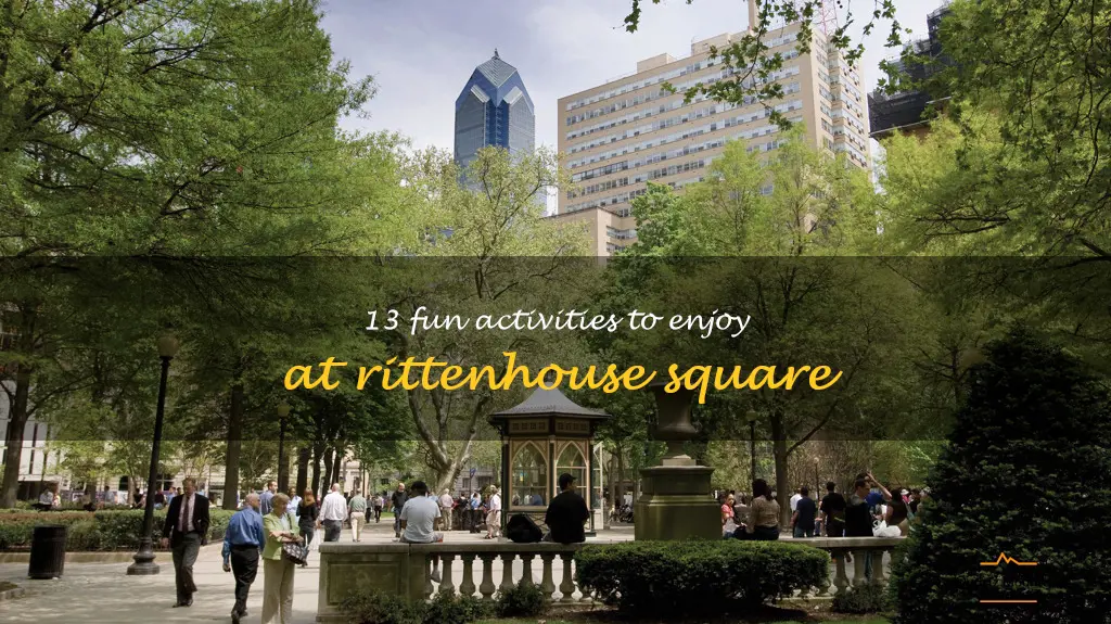 things to do in rittenhouse square