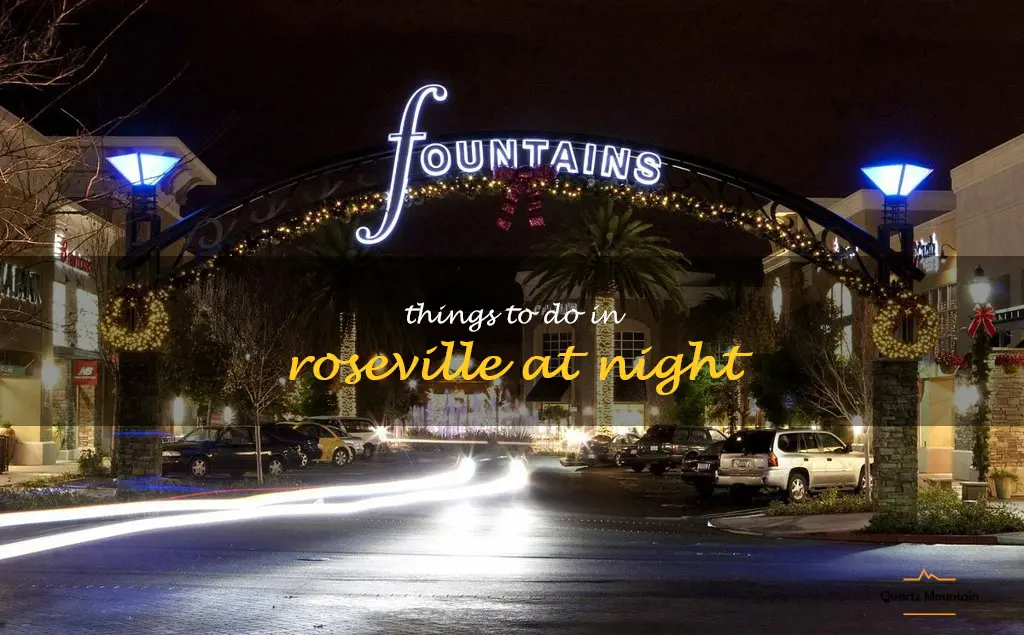 things to do in roseville at night