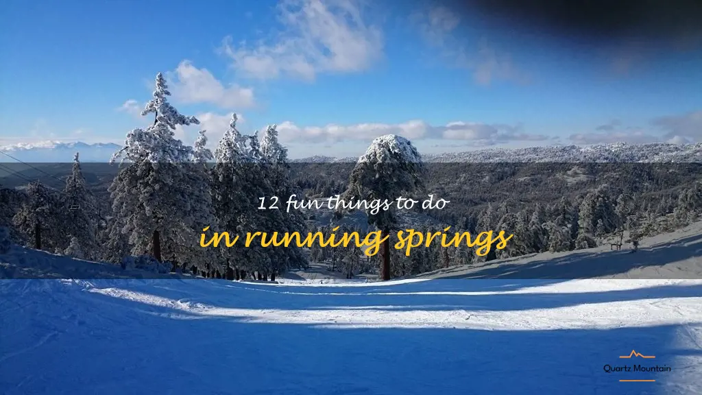 things to do in running springs