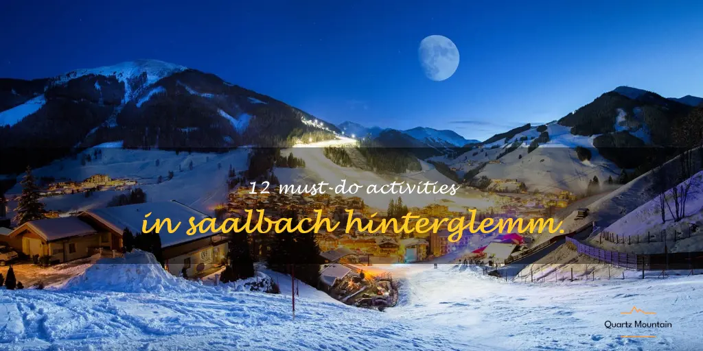 things to do in saalbach hinterglemm