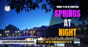 Nighttime Adventures: Unveiling the Hidden Gems of Saratoga Springs