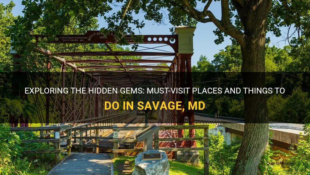 things to do in savage md