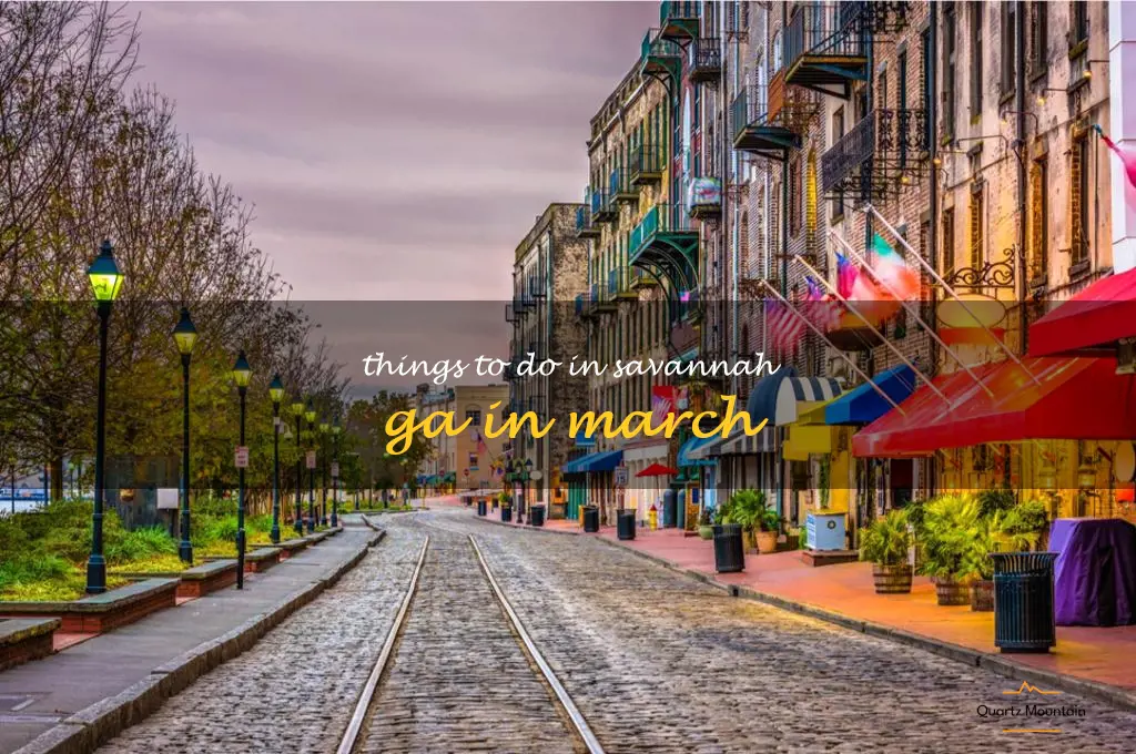 things to do in savannah ga in march