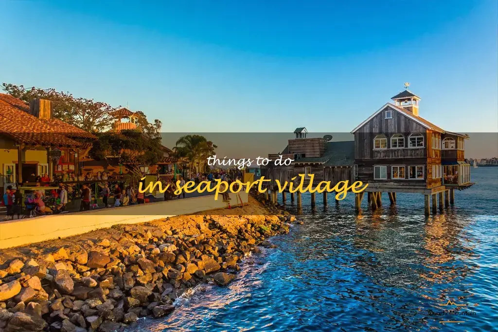 things to do in seaport village