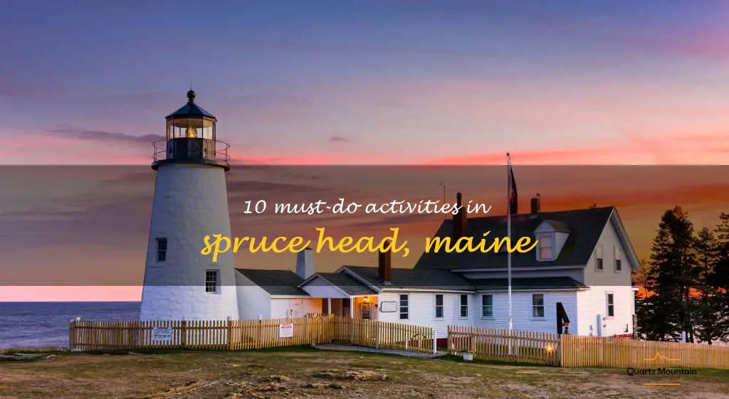 things to do in spruce head maine