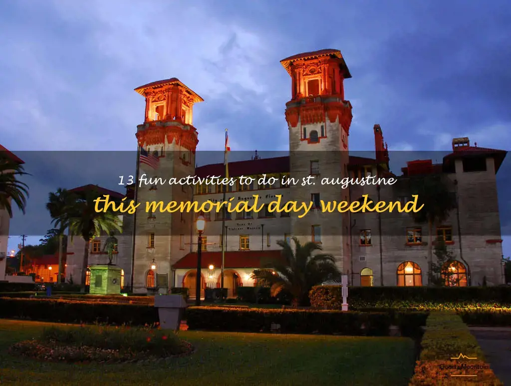 things to do in st augustine memorial day weekend