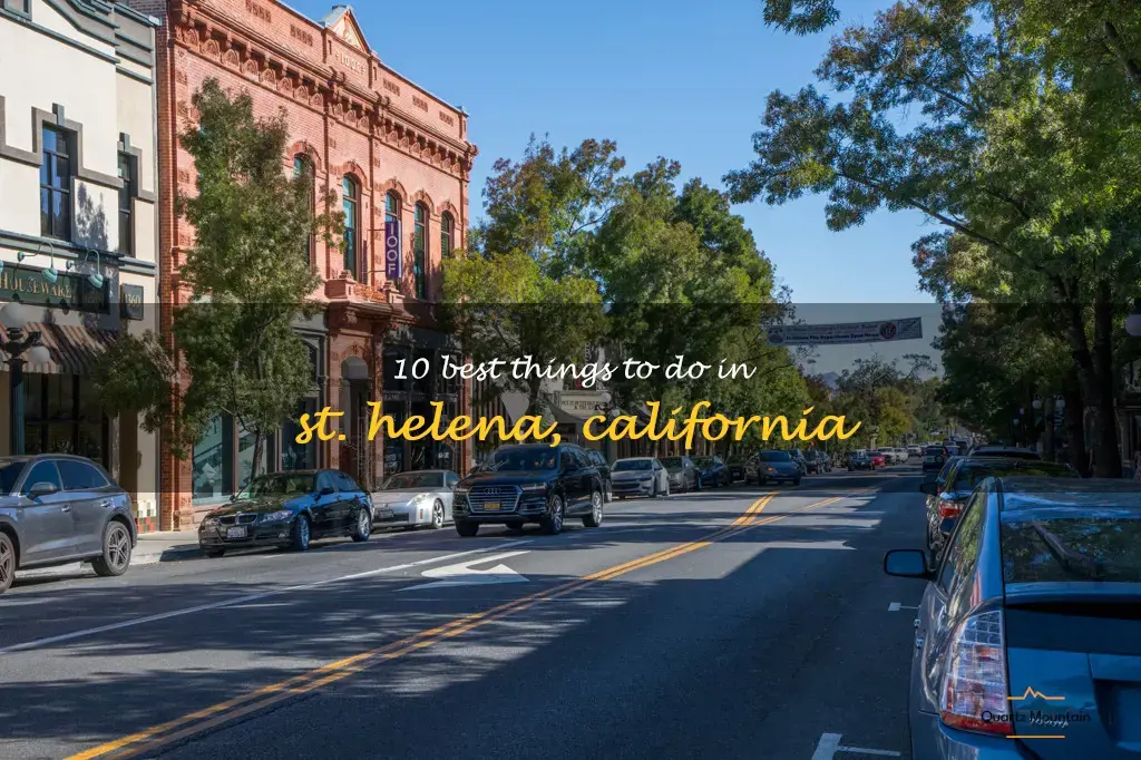 things to do in st helena california