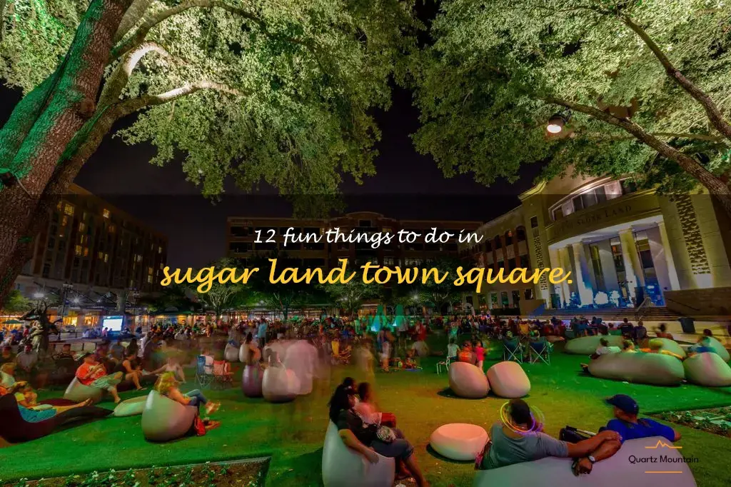 things to do in sugar land town square