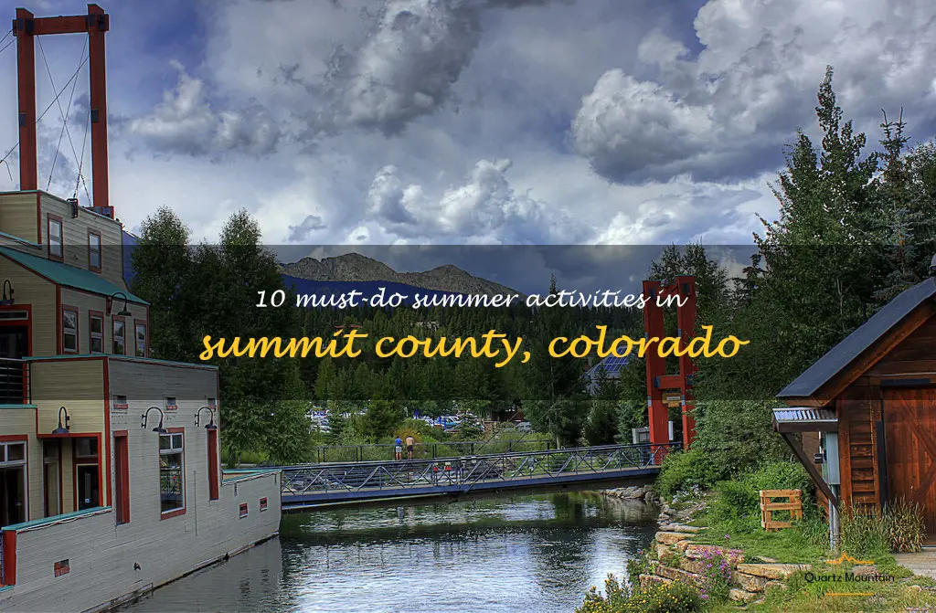 things to do in summit county colorado summer