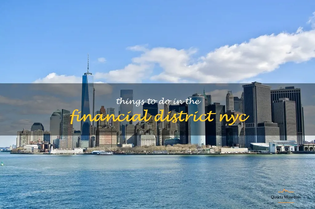 things to do in the financial district nyc