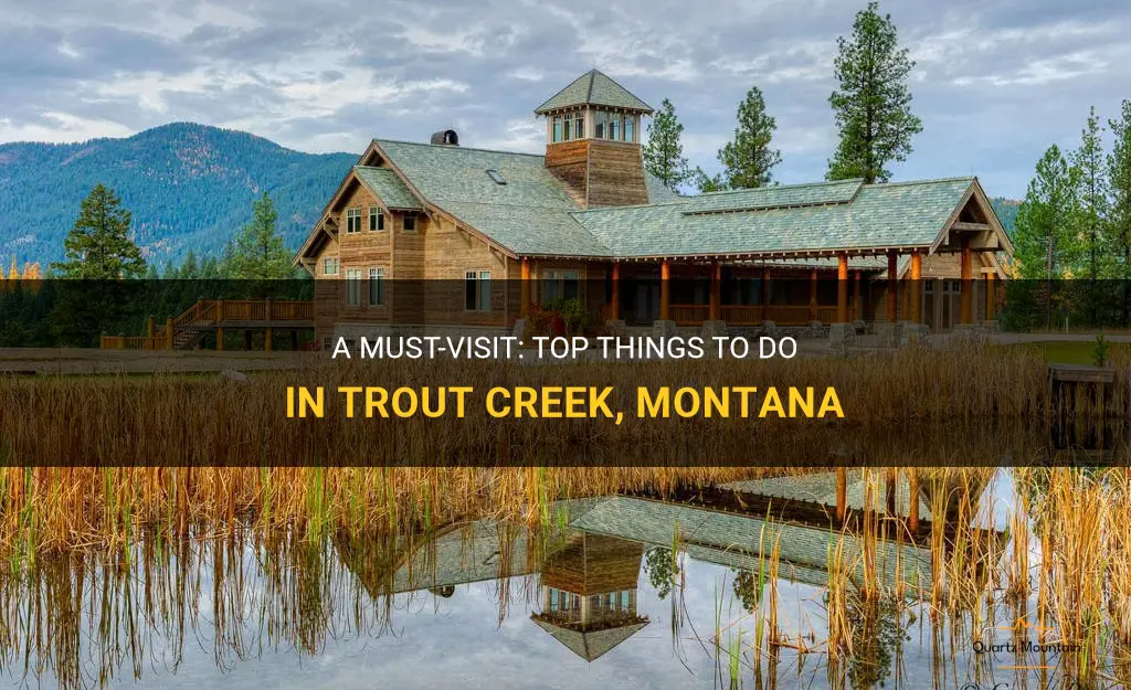 things to do in trout creek montana