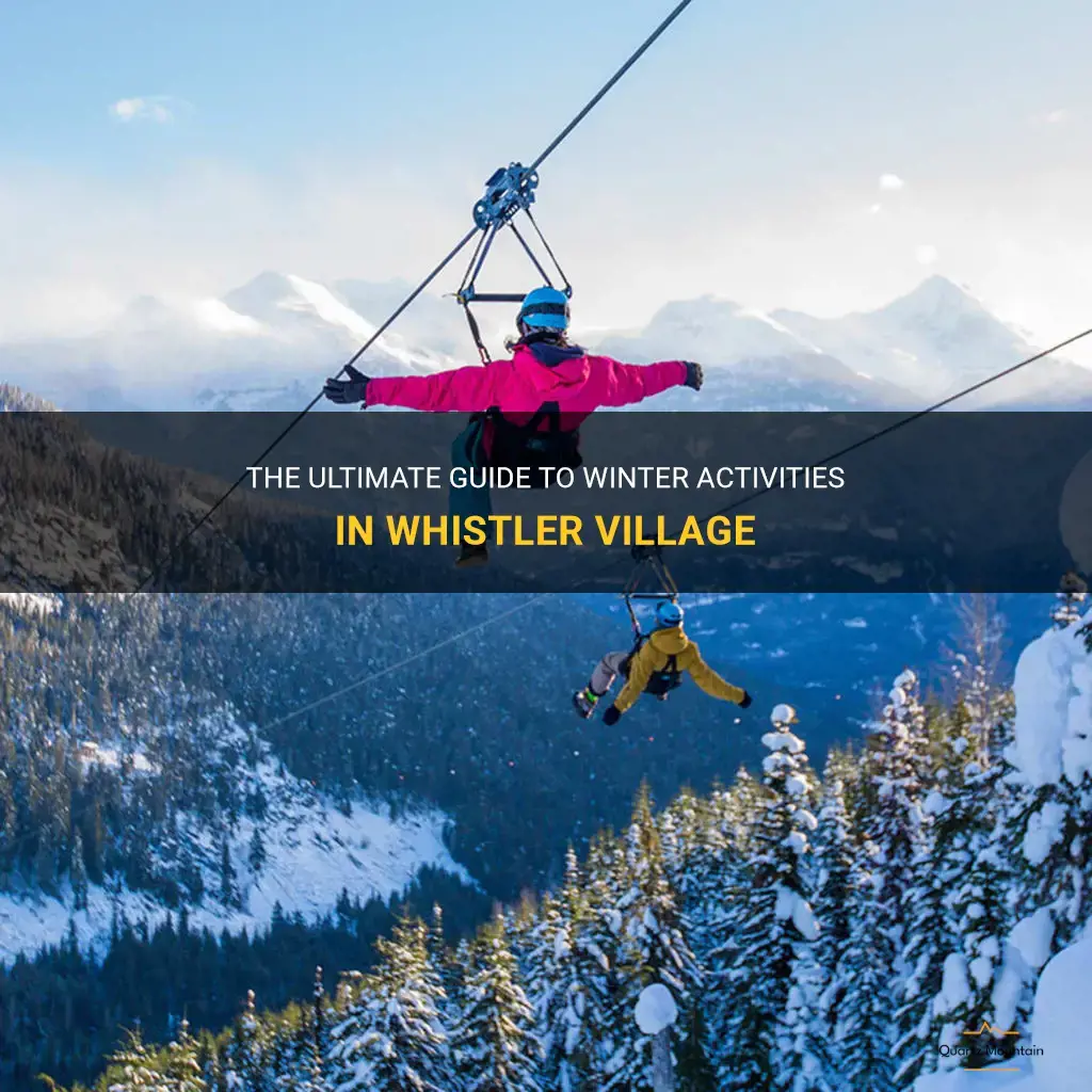 things to do in whistler village in winter