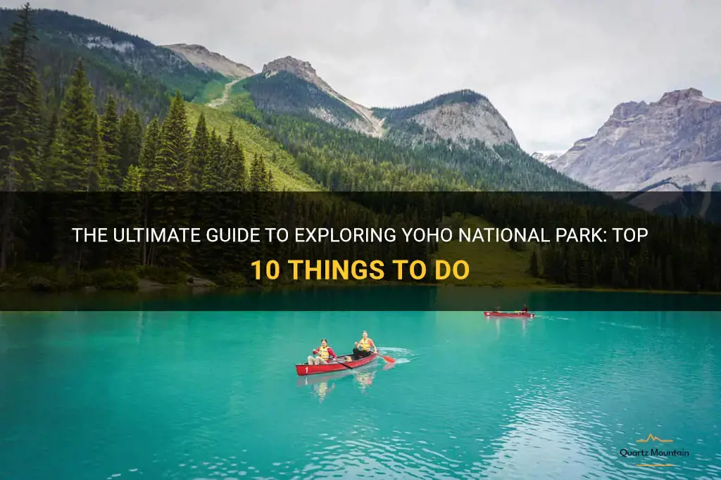 things to do in yoho national park