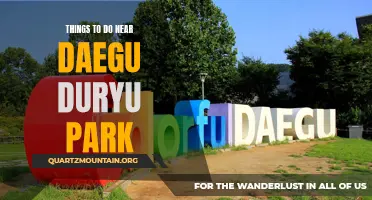13 Fun Activities Near Daegu Duryu Park