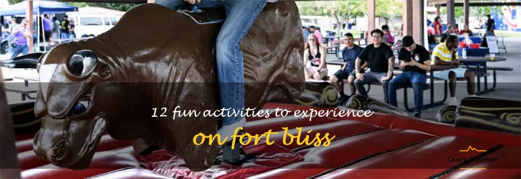 things to do on fort bliss