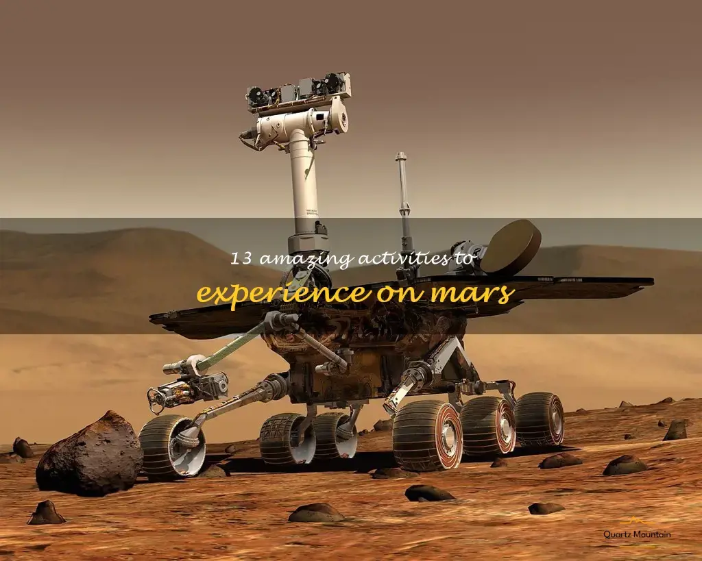 things to do on mars