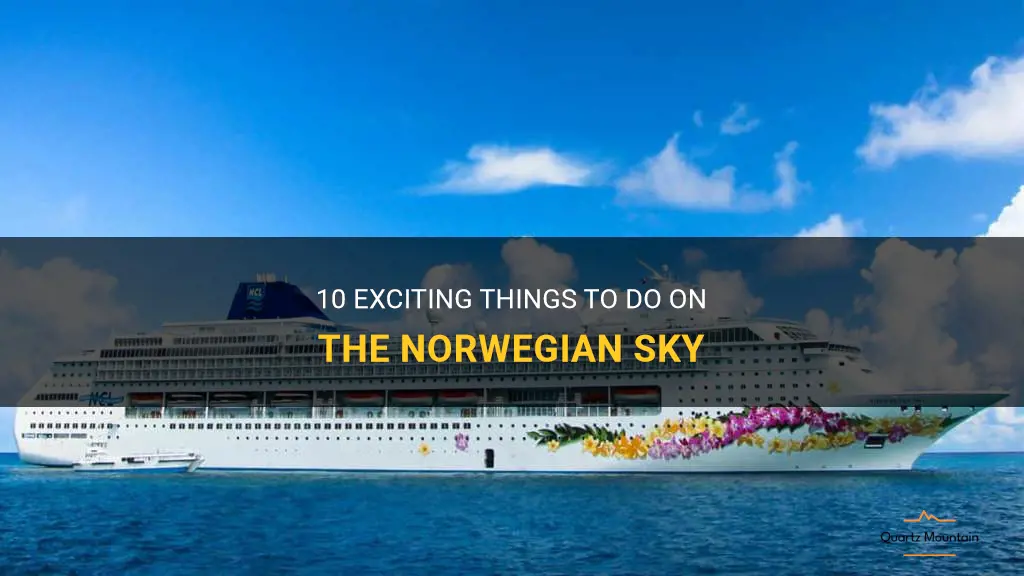 things to do on norwegian sky
