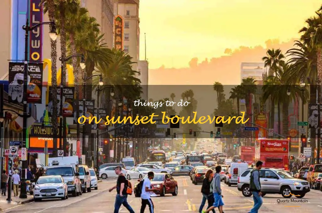 things to do on sunset boulevard
