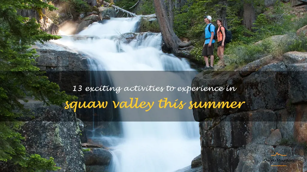 things to do squaw valley summer