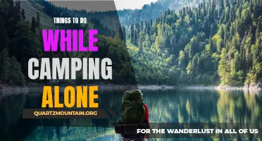 12 Fun Solo Activities to Enjoy While Camping Alone