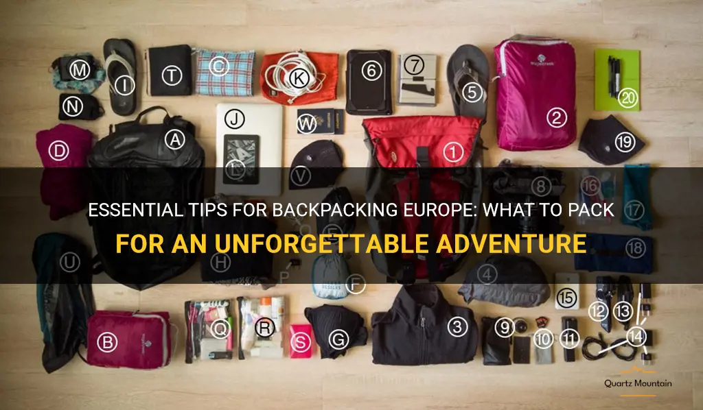 tips for backpacking europe what to pack