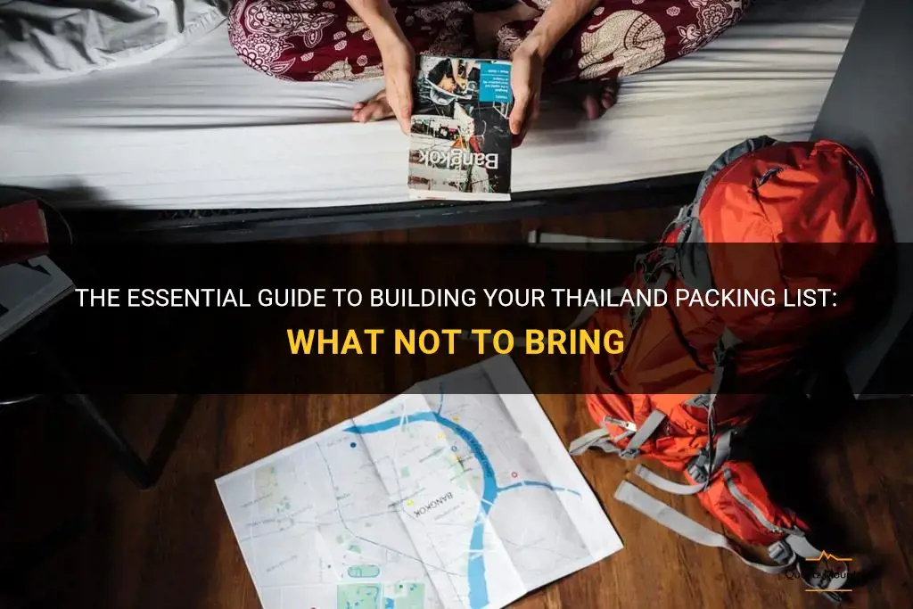 top thailand packing list items what not to bring