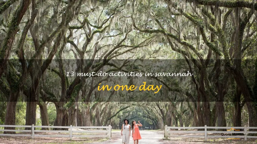 top things to do in savannah in one day
