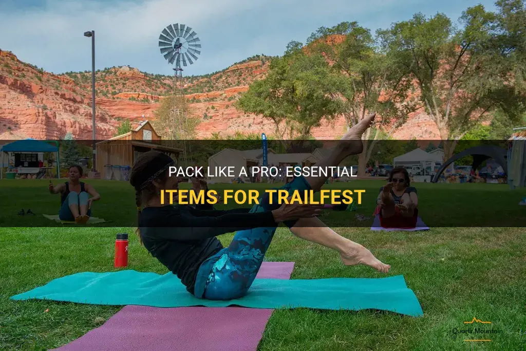 trailfest what to pack