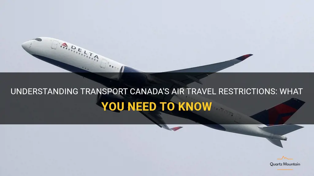 transport canada air travel restrictions