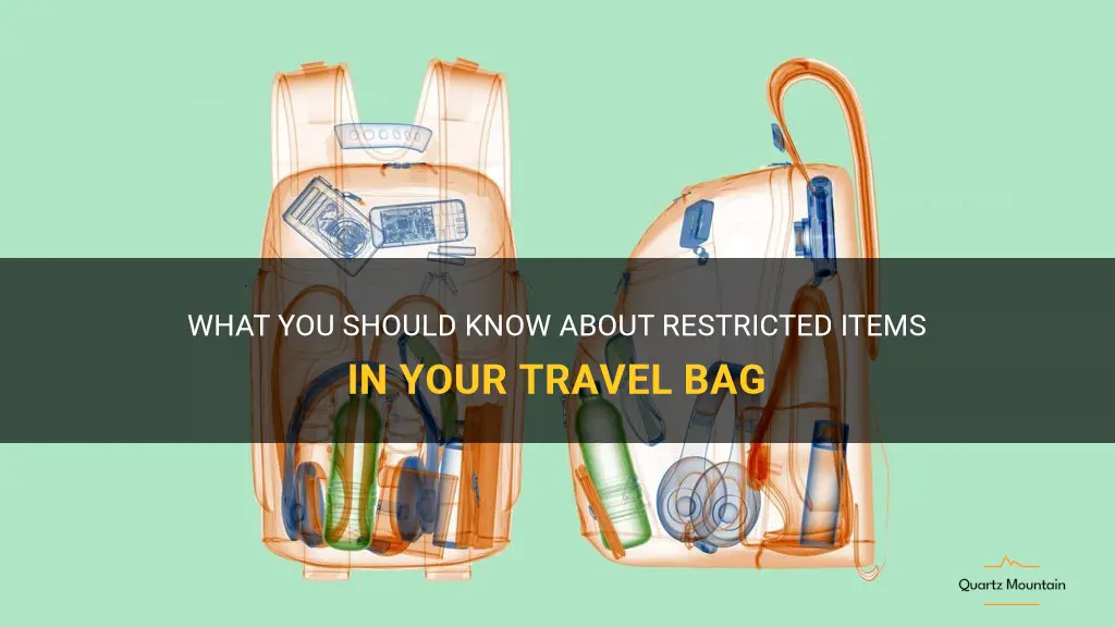 travel bag restricted item