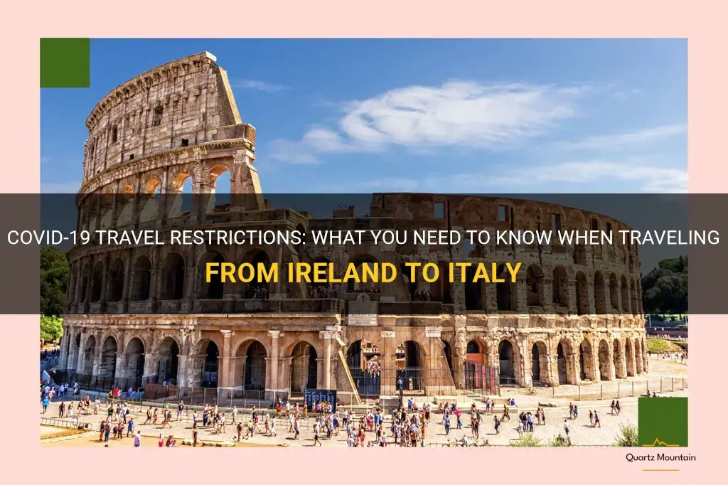 travel from ireland to italy restrictions