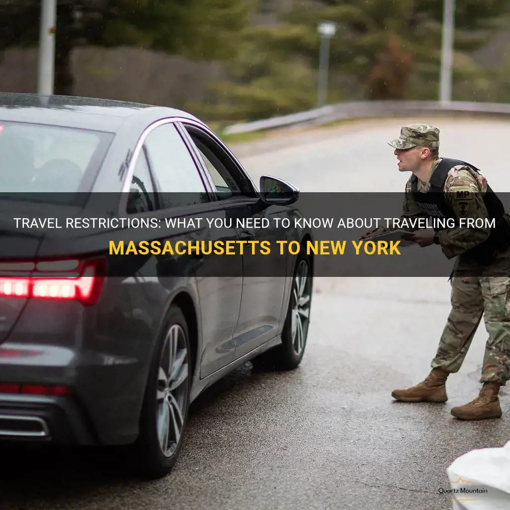 travel from ma to ny restrictions