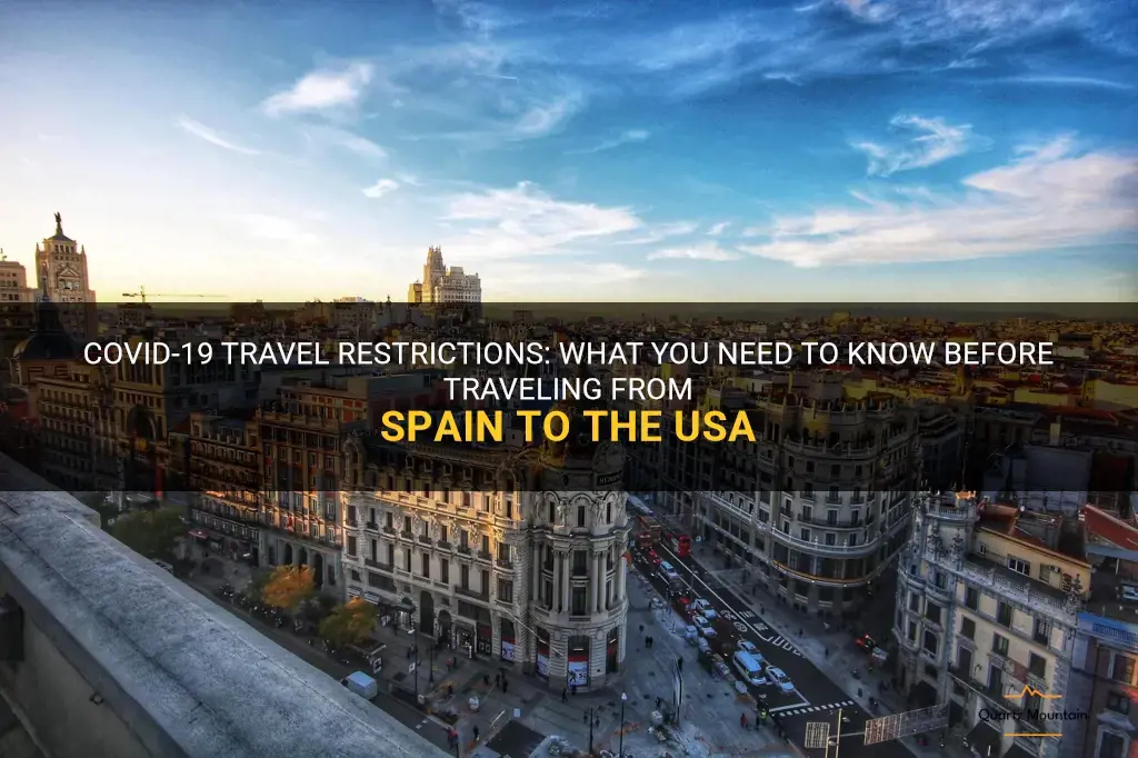 travel from spain to usa restrictions