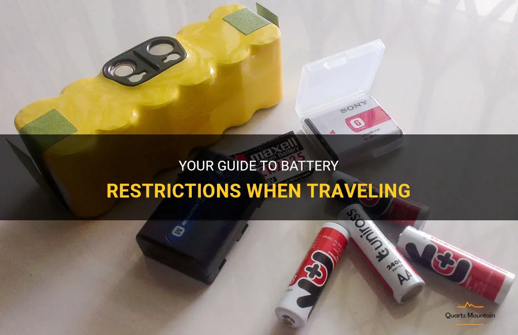 travel item restrictions batteries