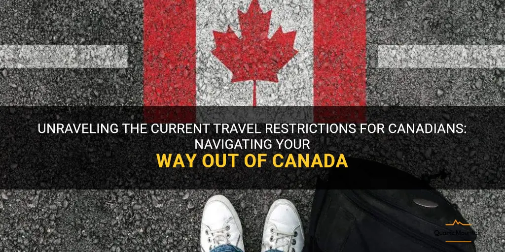 travel out of canada restrictions