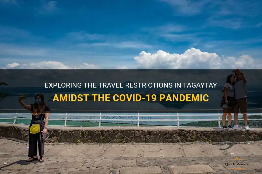 travel restriction in tagaytay