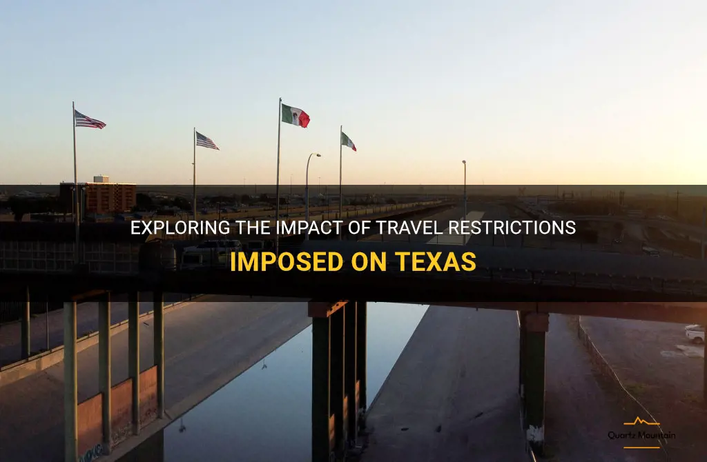 travel restrictions against texas