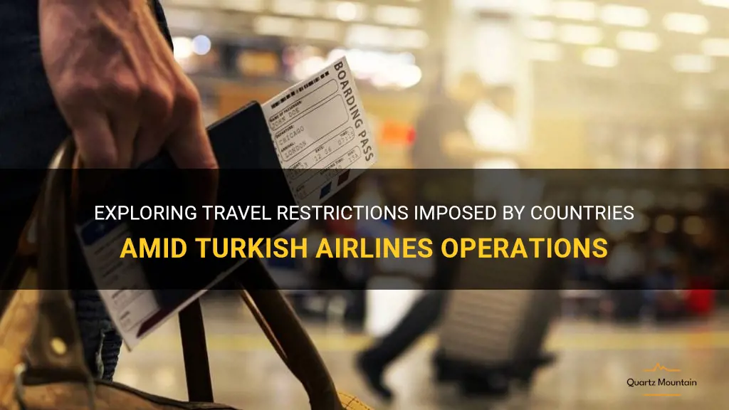 travel restrictions applied by countries turkish airlines