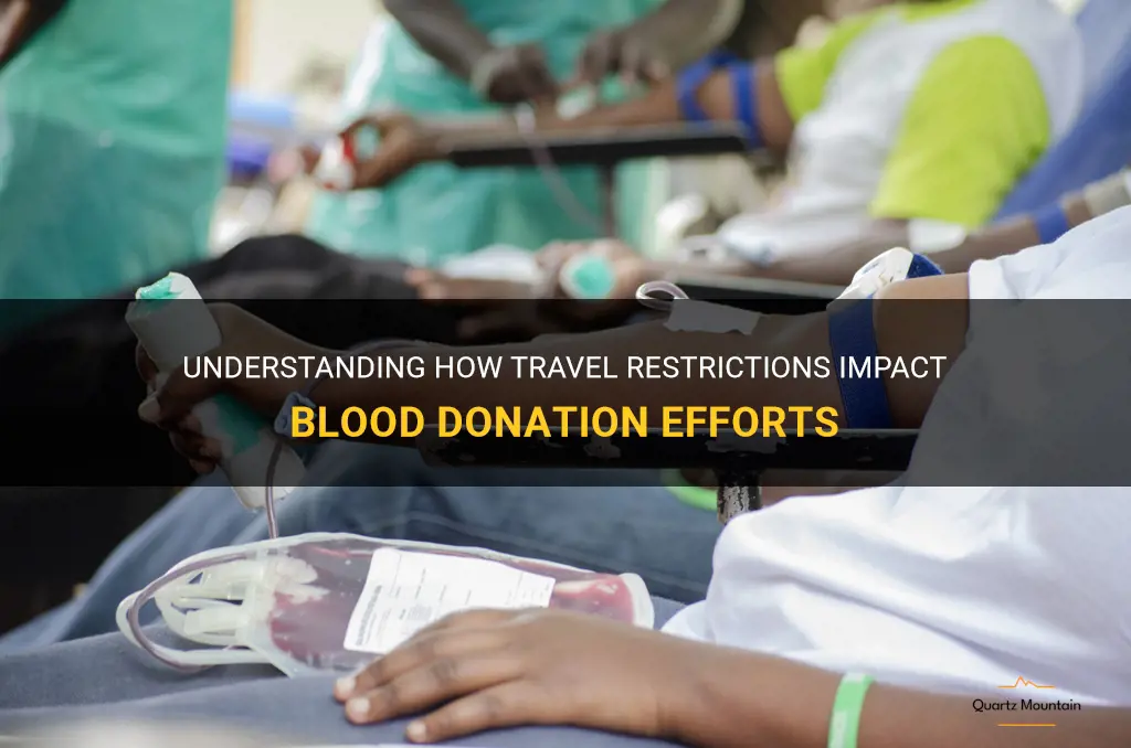travel restrictions blood donation