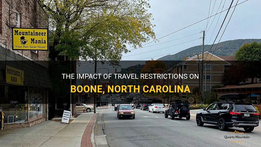 travel restrictions boone nc