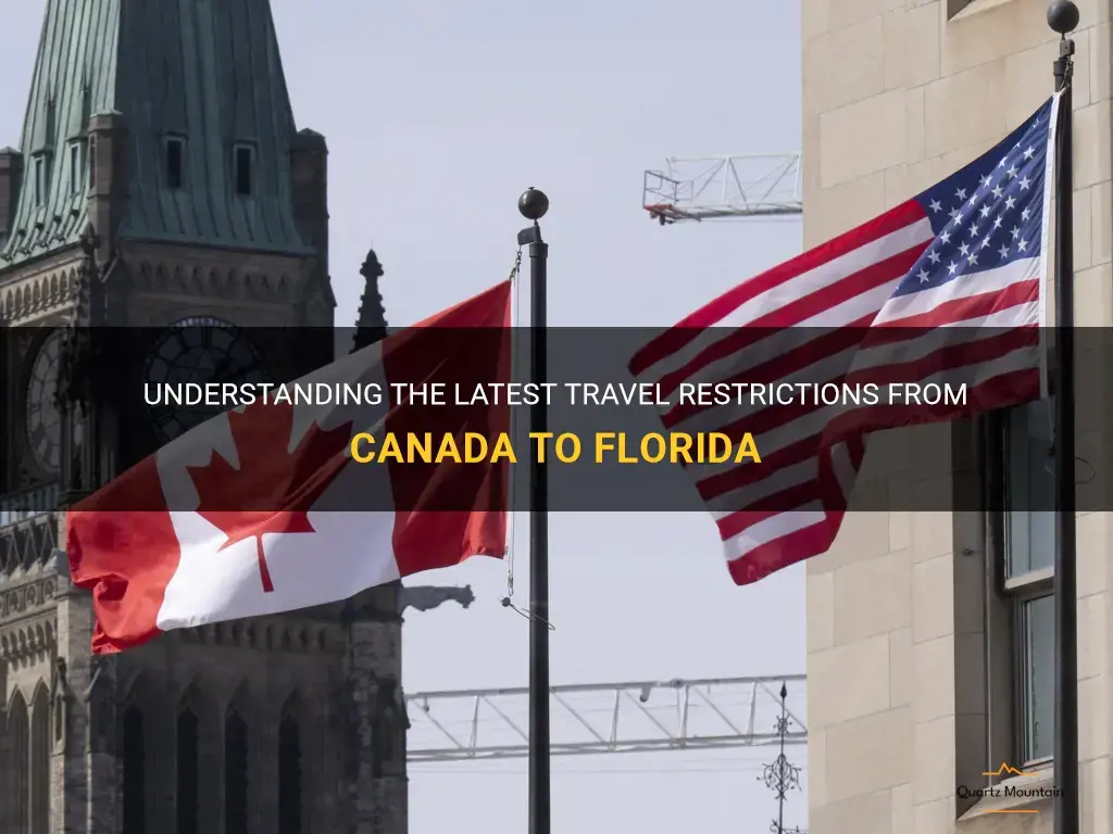 travel restrictions canada to florida