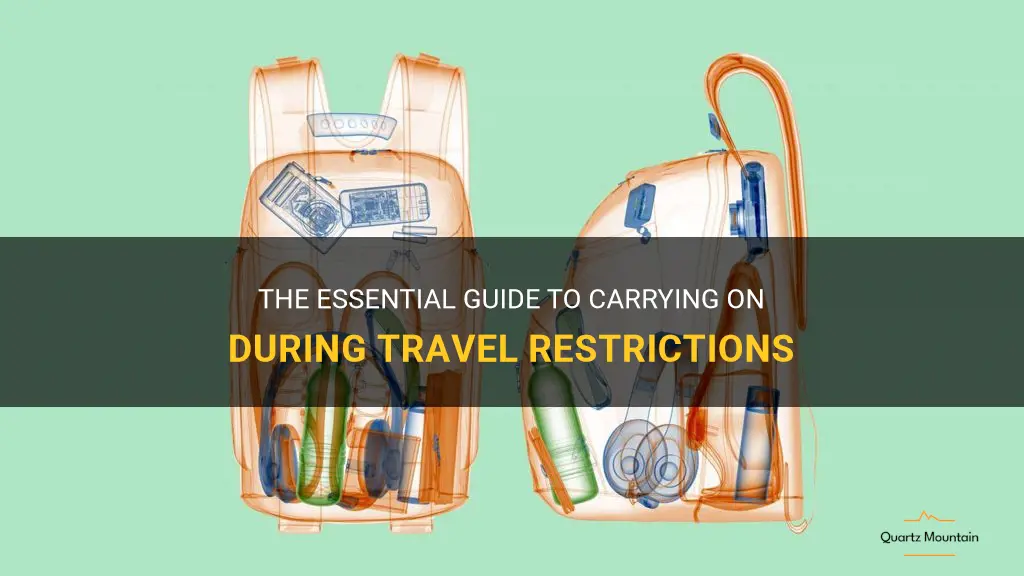 travel restrictions carry on
