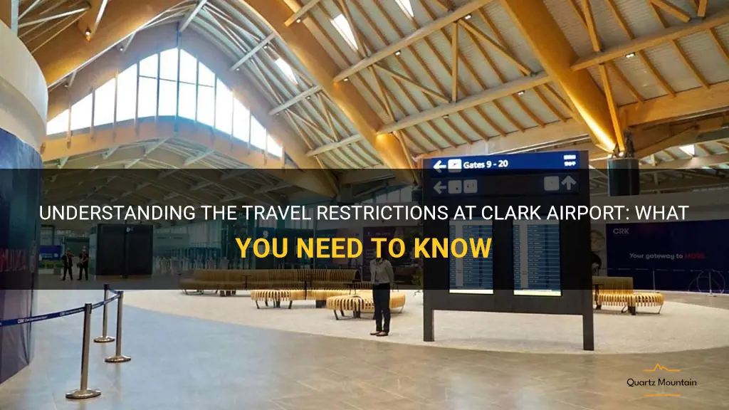 travel restrictions clark airport