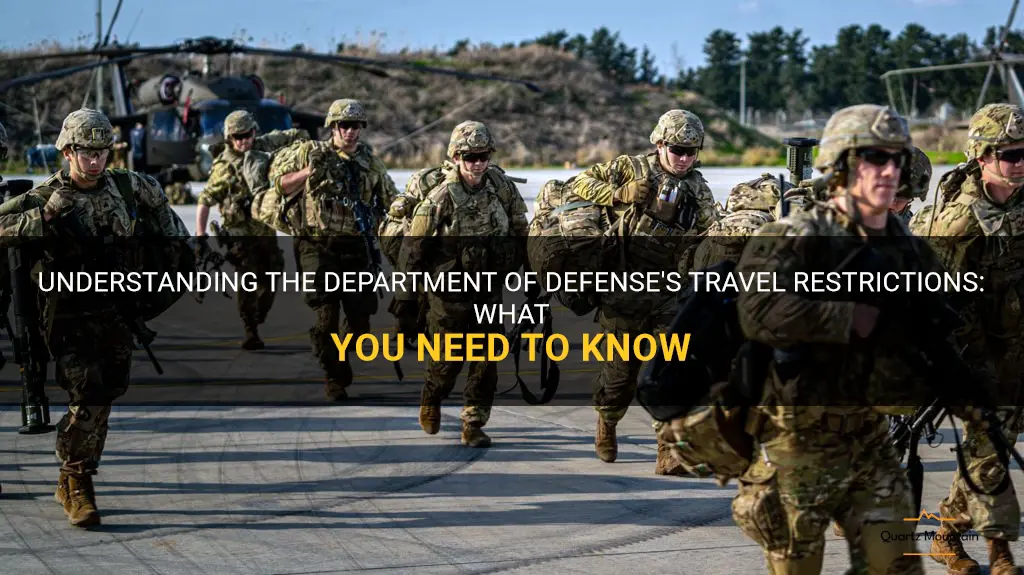travel restrictions department of defense