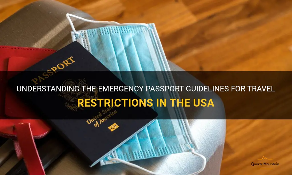 travel restrictions emergency passport usa
