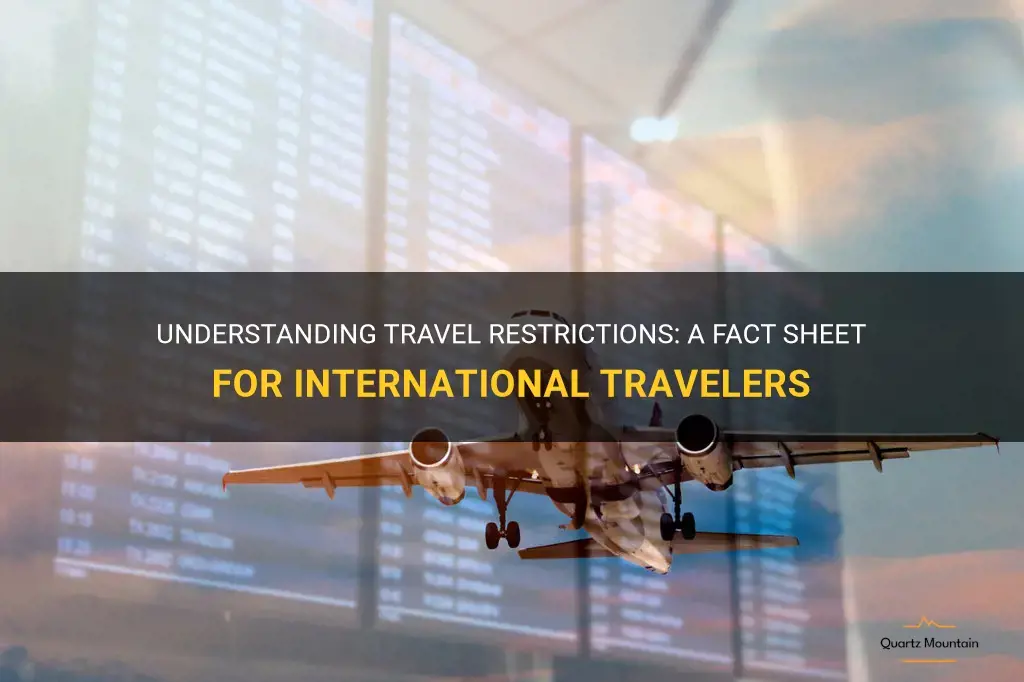 travel restrictions fact sheet