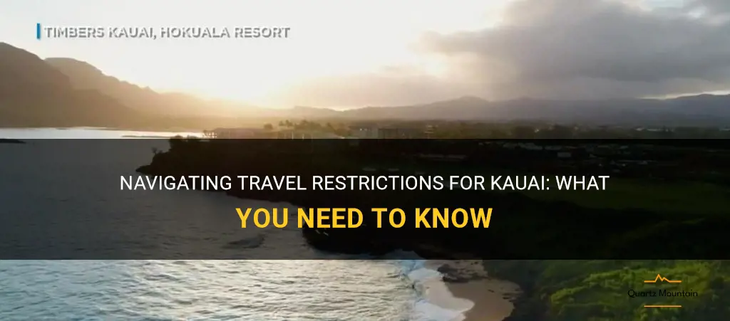 travel restrictions for kauai